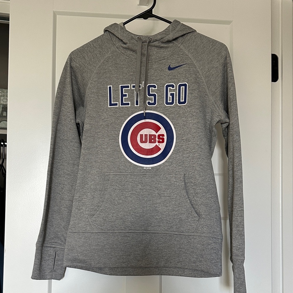 Nike Gray Cubs Logo Hoodie